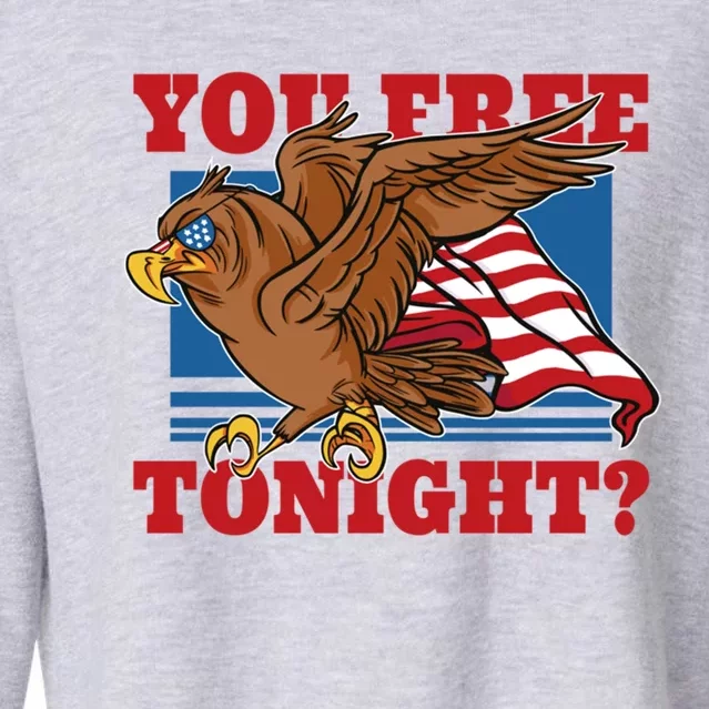 You Free Tonight Eagle 4th Of July You Free Tonight Eagle Gift Cropped Pullover Crew