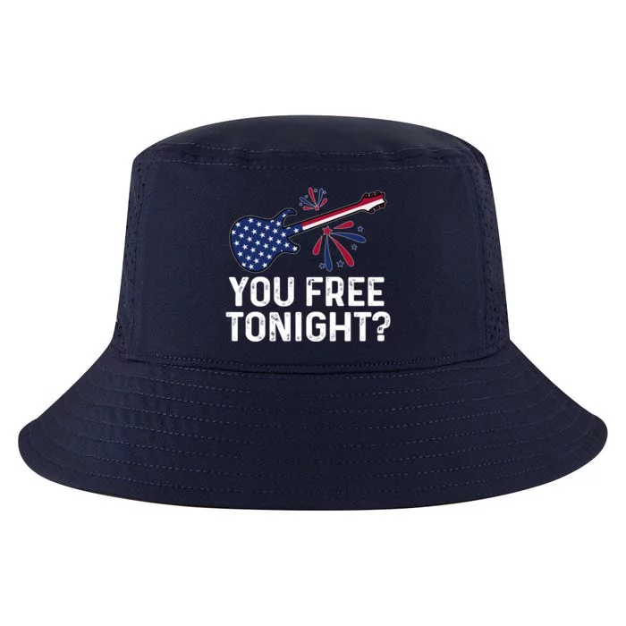 You Free Tonight Usa Patriotic Flag Guitar Party 4th Of July Gift Cool Comfort Performance Bucket Hat