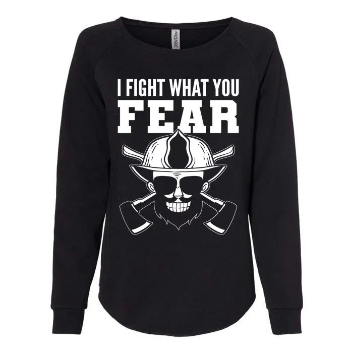 You Fear Volunteer Firefighter Gift Womens California Wash Sweatshirt