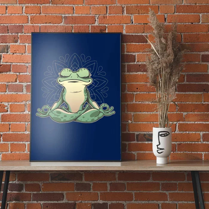 Yoga Frog Poster