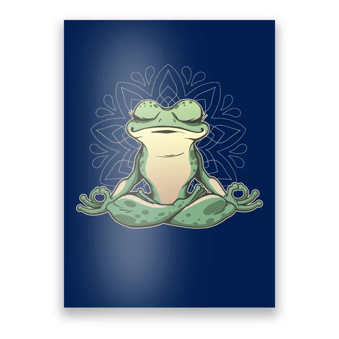 Yoga Frog Poster