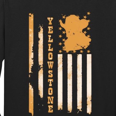 Yellowstonee Flag Long Sleeve Shirt
