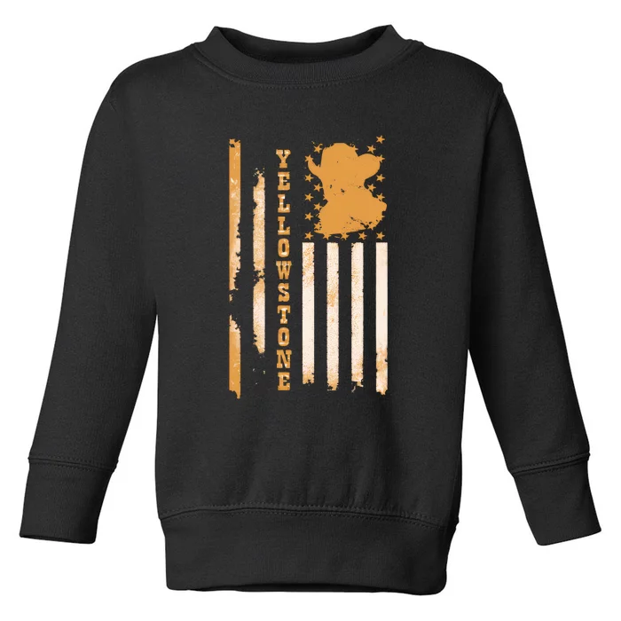 Yellowstonee Flag Toddler Sweatshirt