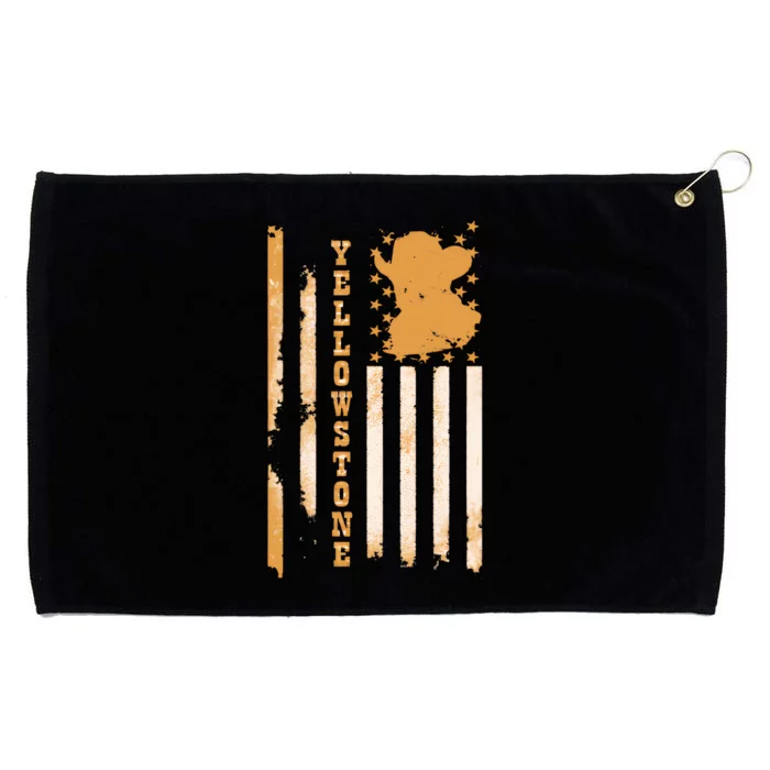 Yellowstonee Flag Grommeted Golf Towel