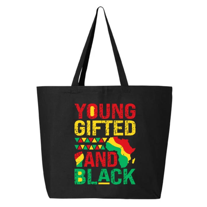 Young Gifted And Black Girl Black History Melanin 25L Jumbo Tote