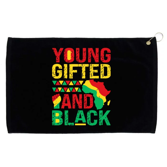 Young Gifted And Black Girl Black History Melanin Grommeted Golf Towel