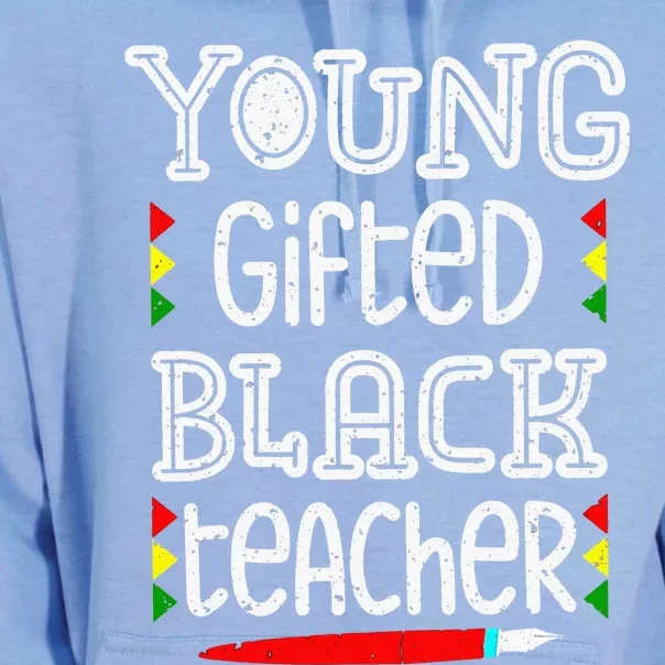 Young Gifted And Black Teacher Cool Black History Month Unisex Surf Hoodie