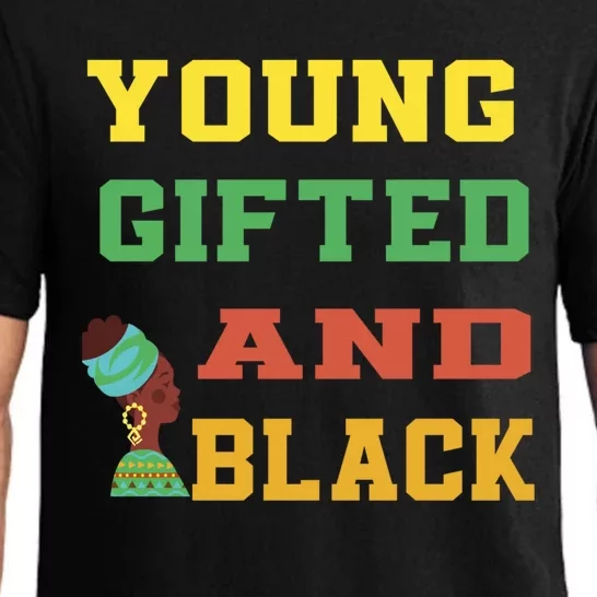 Young Gifted And Black Funny Outfit Great Gift Pajama Set