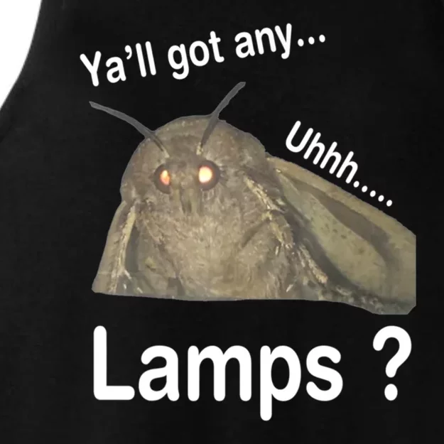 Yall Got Any Lamps Moth Meme Ladies Tri-Blend Wicking Tank