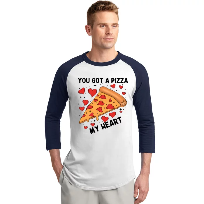 You Got A Pizza My Heart Valentine Day Lover Couple Matching Baseball Sleeve Shirt