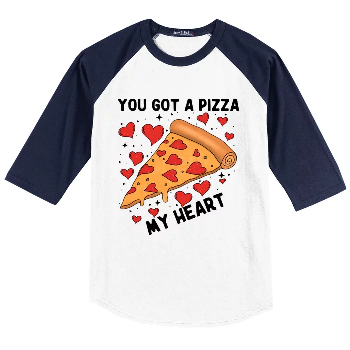 You Got A Pizza My Heart Valentine Day Lover Couple Matching Baseball Sleeve Shirt