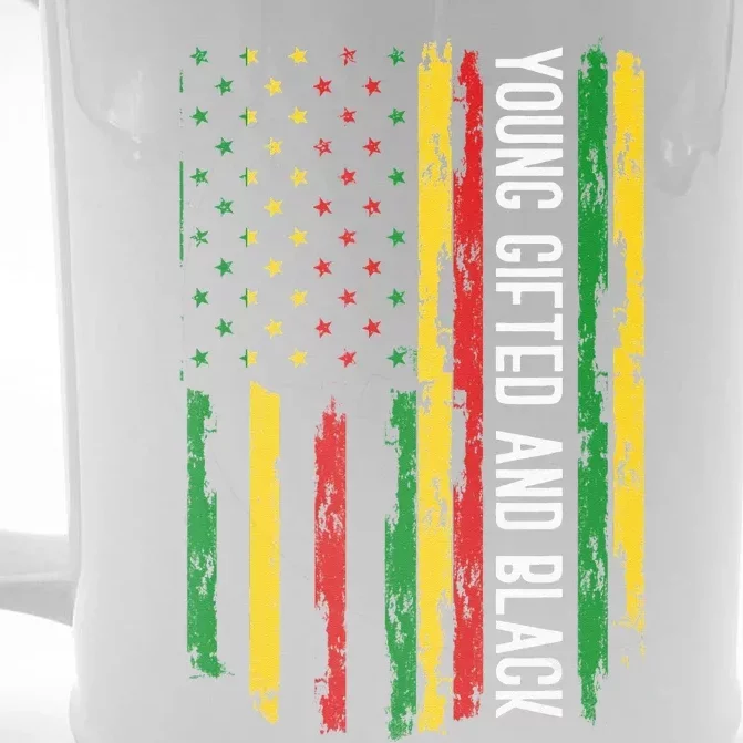 Young Gifted And Black American Pride Black History Month Front & Back Beer Stein