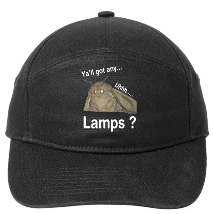 Y'all Got Any Lamps Moth Meme 7-Panel Snapback Hat