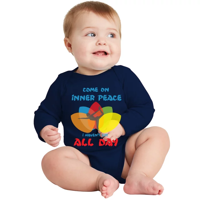 Yoga Gift Balance Inner Peace Chi Harmony Gift Baby Long Sleeve Bodysuit