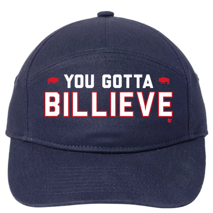 You Gotta Billieve Buffalo Football 7-Panel Snapback Hat