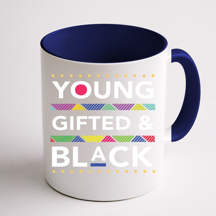 Young Gifted Black4 Black Magic Girl And Black History Front & Back Coffee Mug