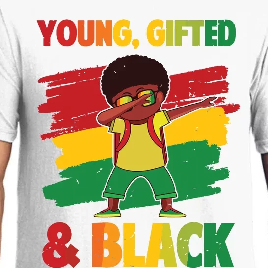 Young Gifted Black History Month Cute Dabbing Boy Pajama Set