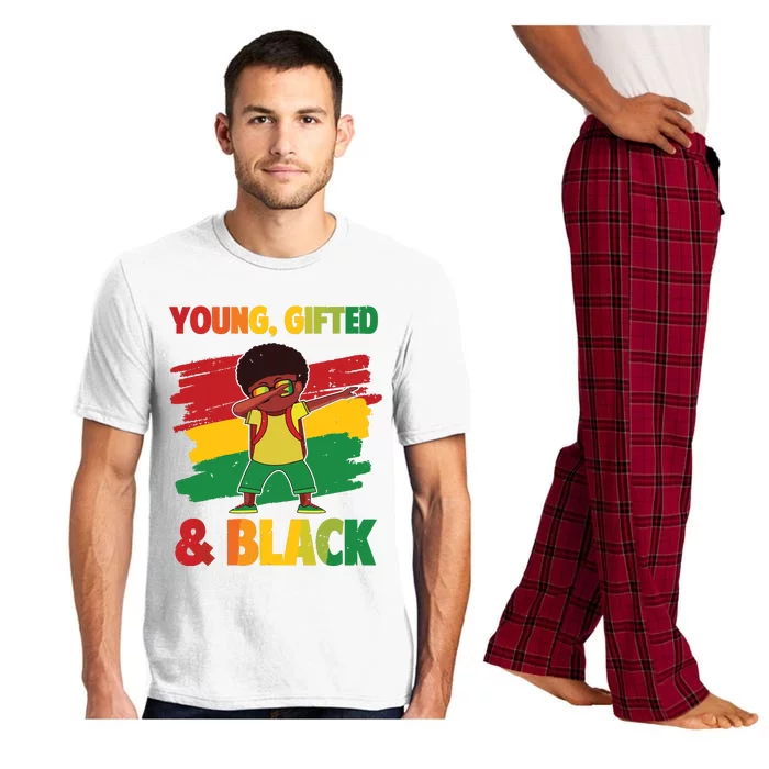 Young Gifted Black History Month Cute Dabbing Boy Pajama Set