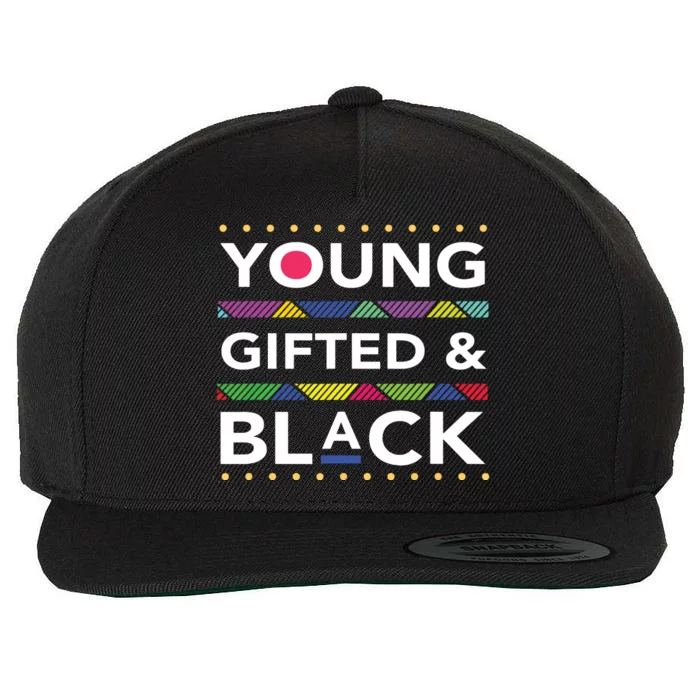 Young Gifted Black4 Black Magic Girl And Black History Wool Snapback Cap