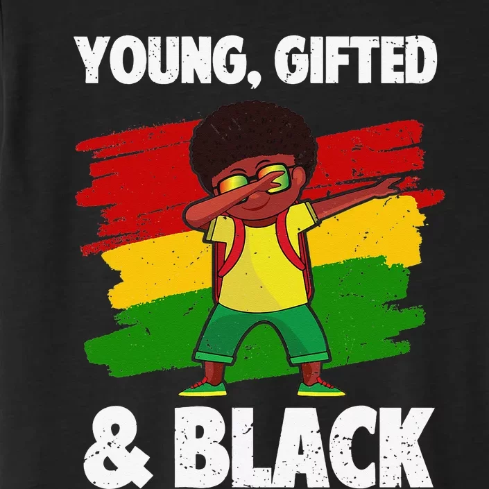 Young Gifted & Black History Month Cute Dabbing ChromaSoft Performance T-Shirt