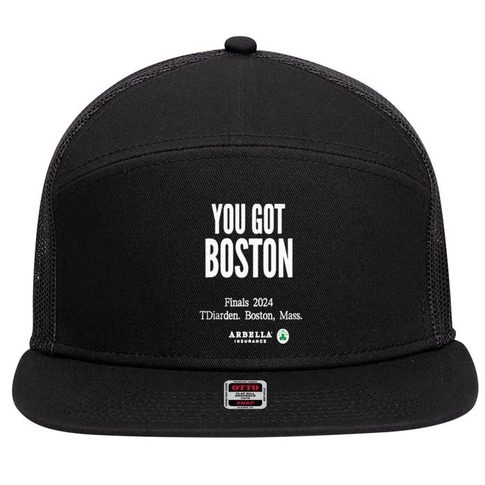 You Got Boston Finals 2024 7 Panel Mesh Trucker Snapback Hat