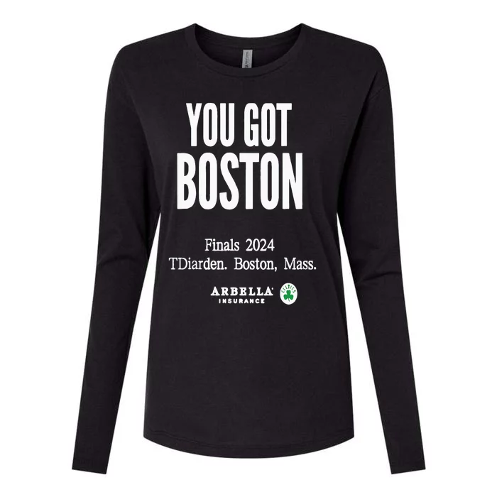 You Got Boston Finals 2024 Womens Cotton Relaxed Long Sleeve T-Shirt