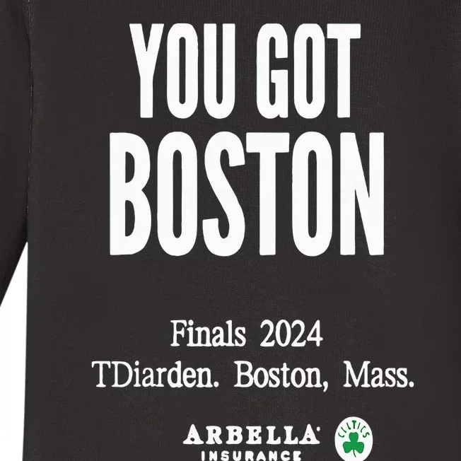 You Got Boston Finals 2024 Baby Long Sleeve Bodysuit