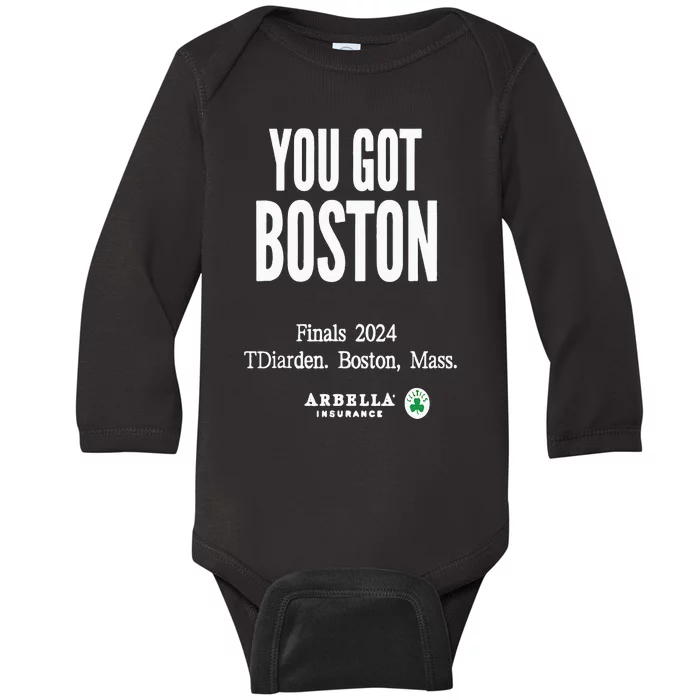 You Got Boston Finals 2024 Baby Long Sleeve Bodysuit