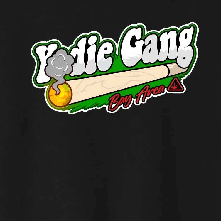 Yodie Gang Bay Area Baseball Logo Women's Crop Top Tee