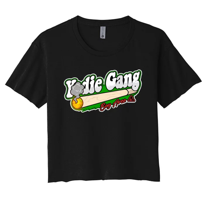 Yodie Gang Bay Area Baseball Logo Women's Crop Top Tee