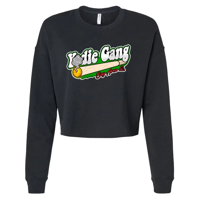 Yodie Gang Bay Area Baseball Logo Cropped Pullover Crew