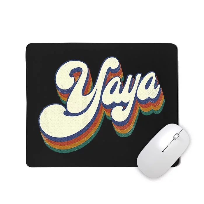 Yaya Gifts For Grandma Retro Vintage Mousepad