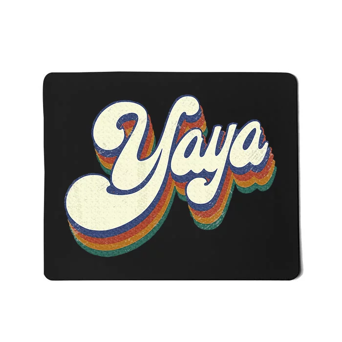 Yaya Gifts For Grandma Retro Vintage Mousepad