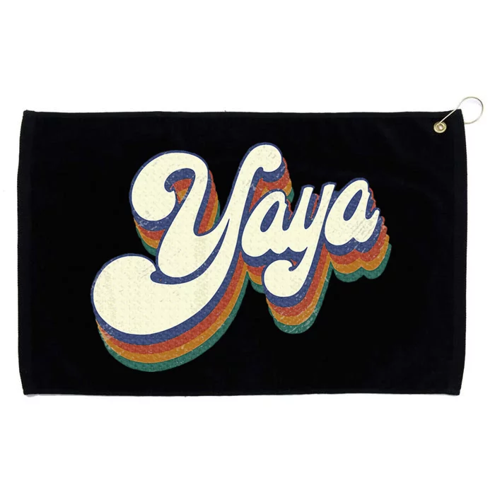 Yaya Gifts For Grandma Retro Vintage Grommeted Golf Towel