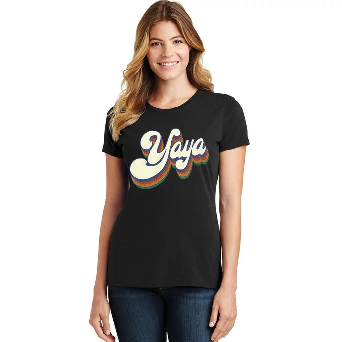 Yaya Gifts For Grandma Retro Vintage Women's T-Shirt