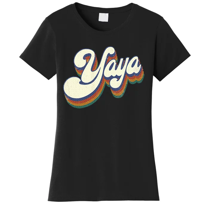 Yaya Gifts For Grandma Retro Vintage Women's T-Shirt