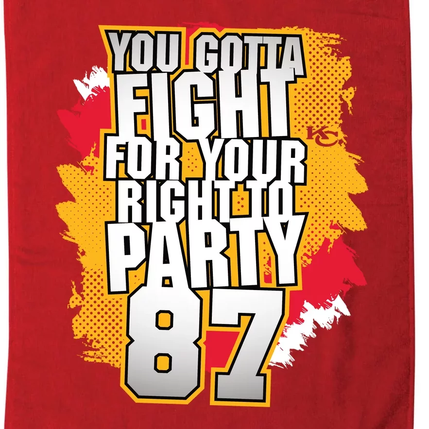 You Gotta Fight For Your Right To Party Kansas 87 Platinum Collection Golf Towel