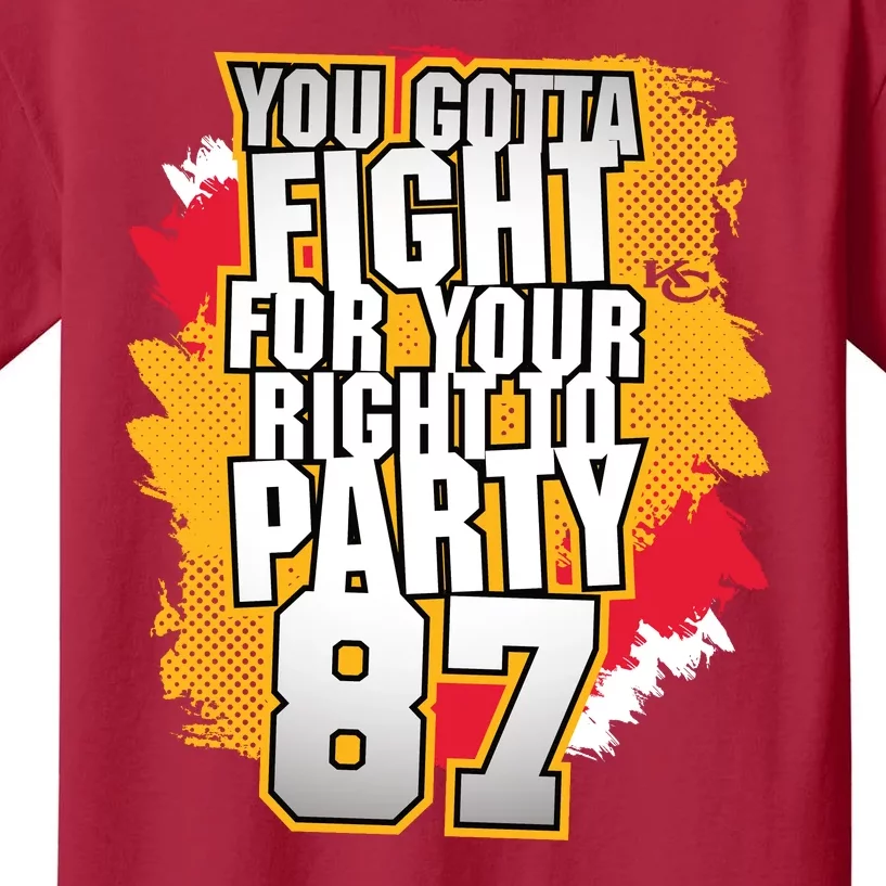 You Gotta Fight For Your Right To Party Kansas 87 Kids T-Shirt