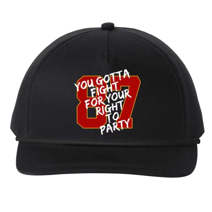 You Gotta Fight For Your Right To Party Kansas 87 Snapback Five-Panel Rope Hat