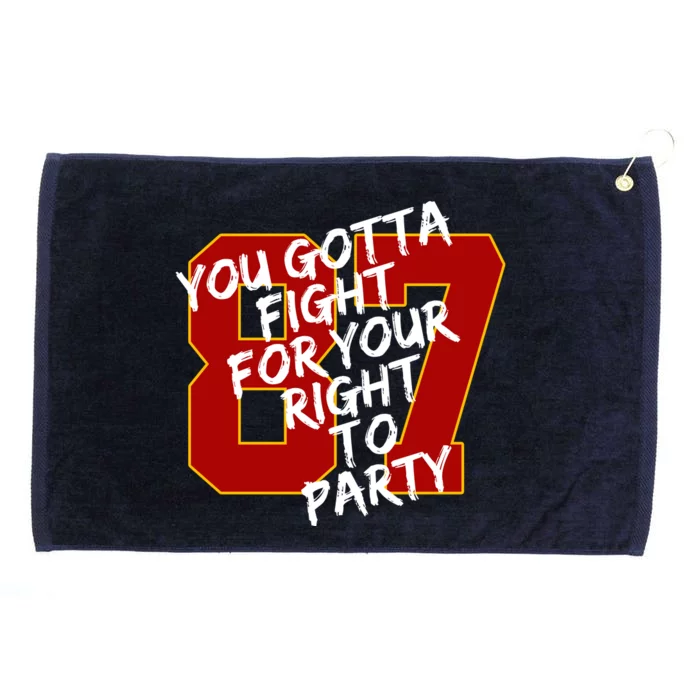 You Gotta Fight For Your Right To Party Kansas 87 Grommeted Golf Towel