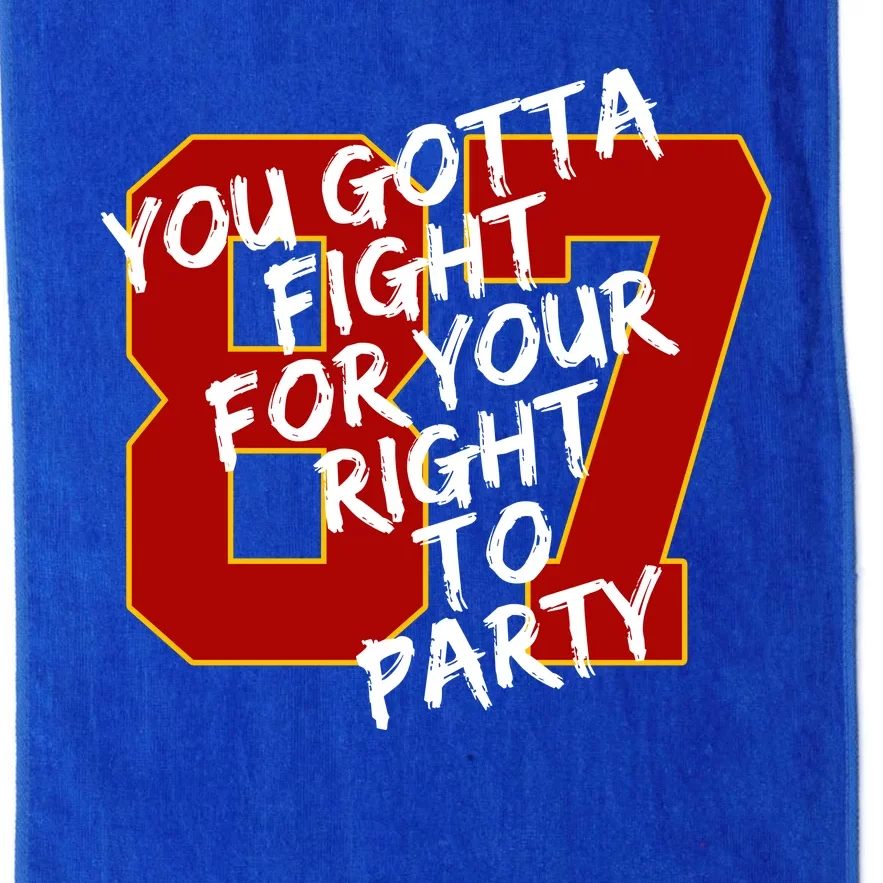 You Gotta Fight For Your Right To Party Kansas 87 Platinum Collection Golf Towel