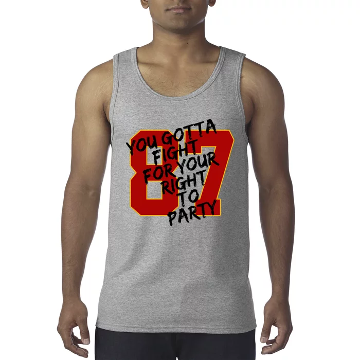 You Gotta Fight For Your Right To Party Kansas 87 Tank Top