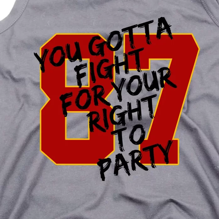 You Gotta Fight For Your Right To Party Kansas 87 Tank Top