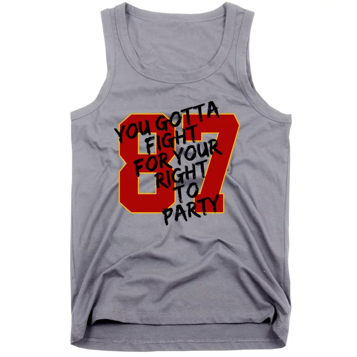 You Gotta Fight For Your Right To Party Kansas 87 Tank Top