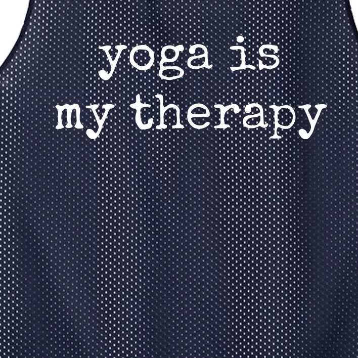 Yoga Gifts For Women Men Yoga Is My Therapy Yoga Saying Mesh Reversible Basketball Jersey Tank