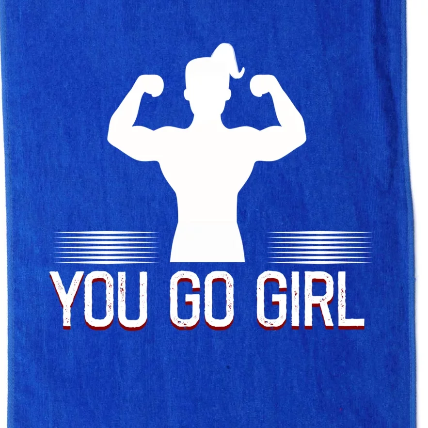 You Go Female Power Strength Design Gift Platinum Collection Golf Towel