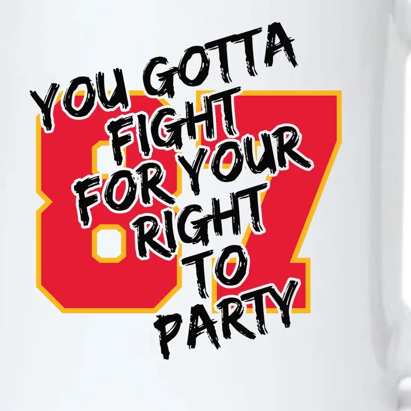 You Gotta Fight For Your Right To Party Kansas 87 Black Color Changing Mug