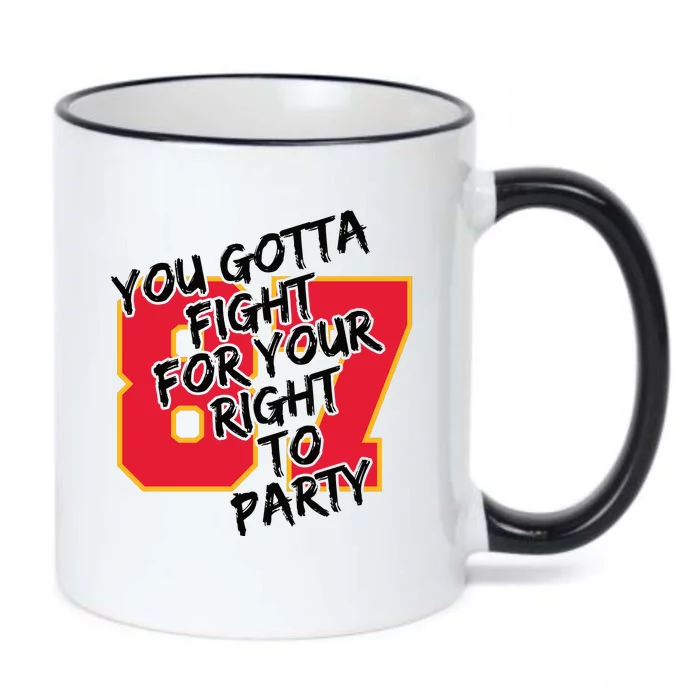 You Gotta Fight For Your Right To Party Kansas 87 Black Color Changing Mug