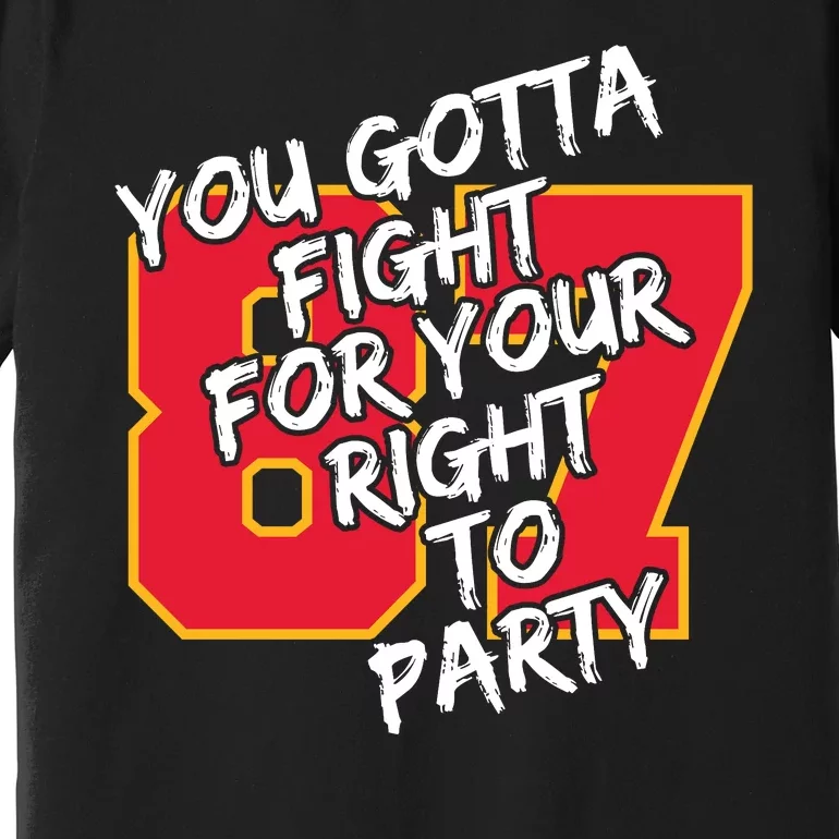 You Gotta Fight For Your Right To Party Kansas 87 Premium T-Shirt