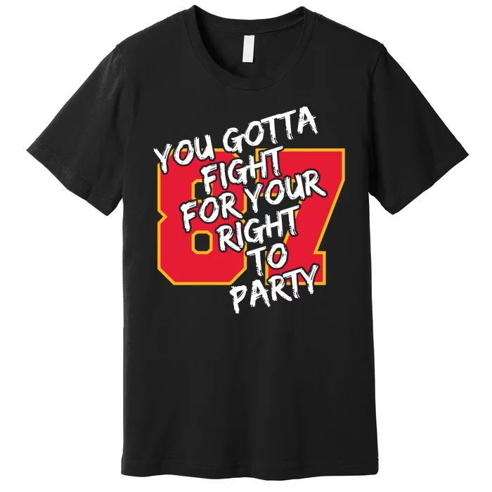 You Gotta Fight For Your Right To Party Kansas 87 Premium T-Shirt